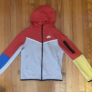 Multicolor Nike zip up hoodie